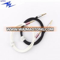 OEM New Pattern Aluminum Alloy Shell 3.5 mm Male to Male AUX Audio Cable Meter